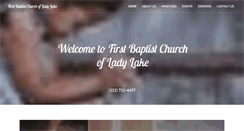 Desktop Screenshot of firstbaptistofladylake.org