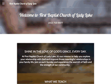 Tablet Screenshot of firstbaptistofladylake.org